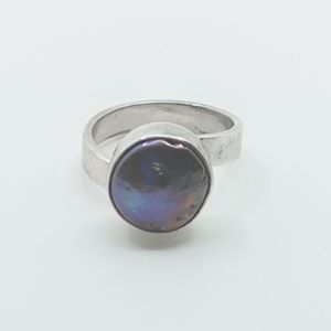 Sterling Silver Purple Fresh water Pearl Ring NWOT